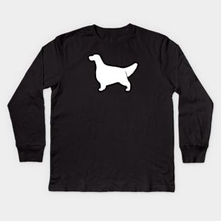 English Setter Silhouette Kids Long Sleeve T-Shirt